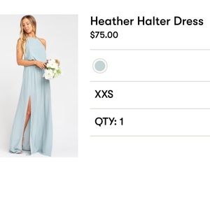 Show me your Mumu silver sage bridesmaid maxi dress